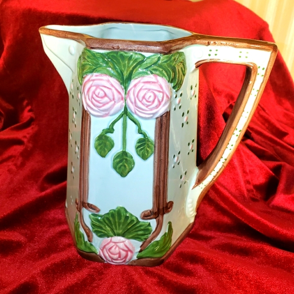 Vintage Majolica Citrus Pitcher